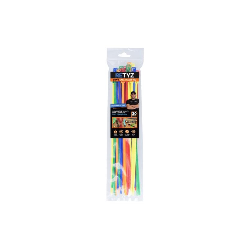 Retyz PJDRTZ-PEC31-MA 12 in. L Assorted Cable Tie 30 pk
