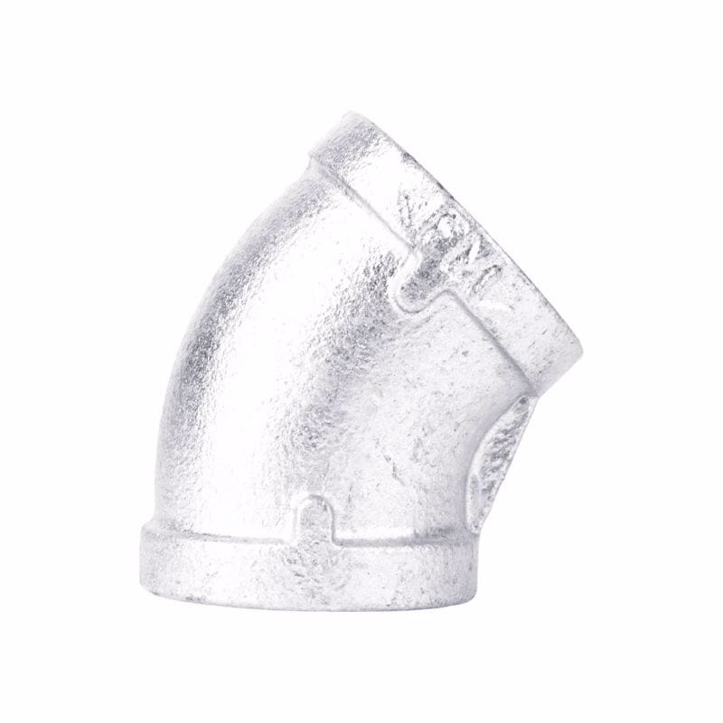 STZ Industries 501802 1/8 in. FIP each X 1/8 in. D FIP Galvanized Malleable Iron 45 Degree Elbow