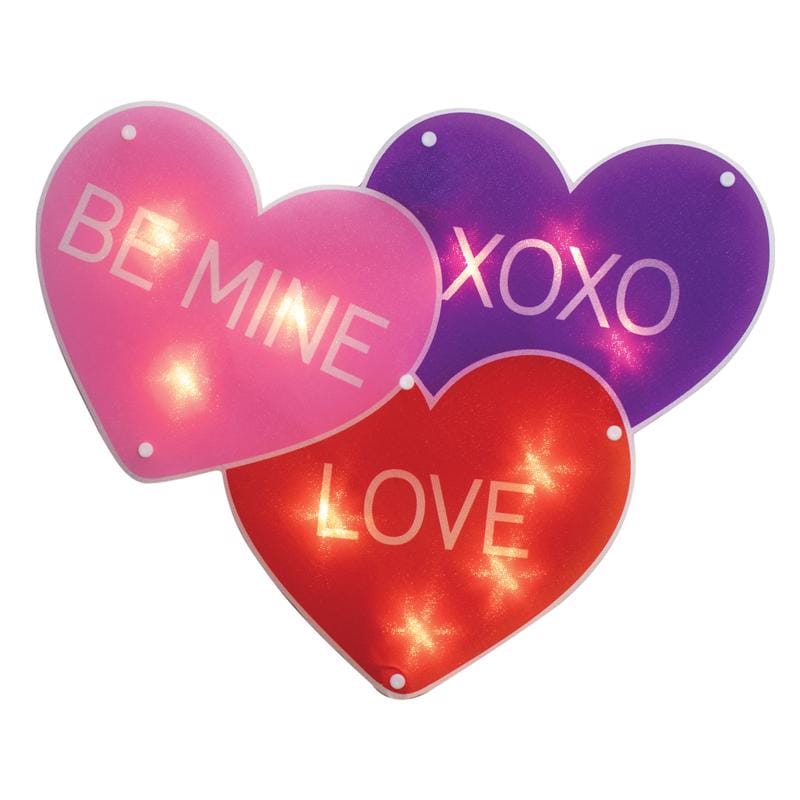 IG Design 29583D Valentine's Day Window Decor 1 pc