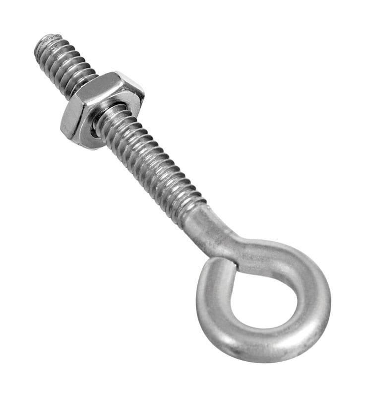National Hardware N221-564 3/16 in. X 2 in. L Stainless Stainless Steel Eyebolt Nut Included