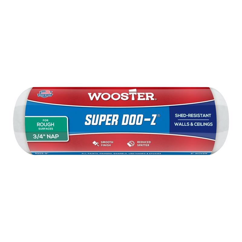 Wooster R203-9 Super Doo-Z Fabric 9 in. W X 3/4 in. Regular Paint Roller Cover 1 pk