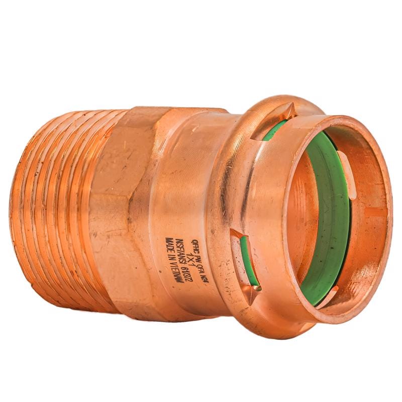 QuickFitting SPWM33R 1 in. Press in. MNPT in. Copper Adapter