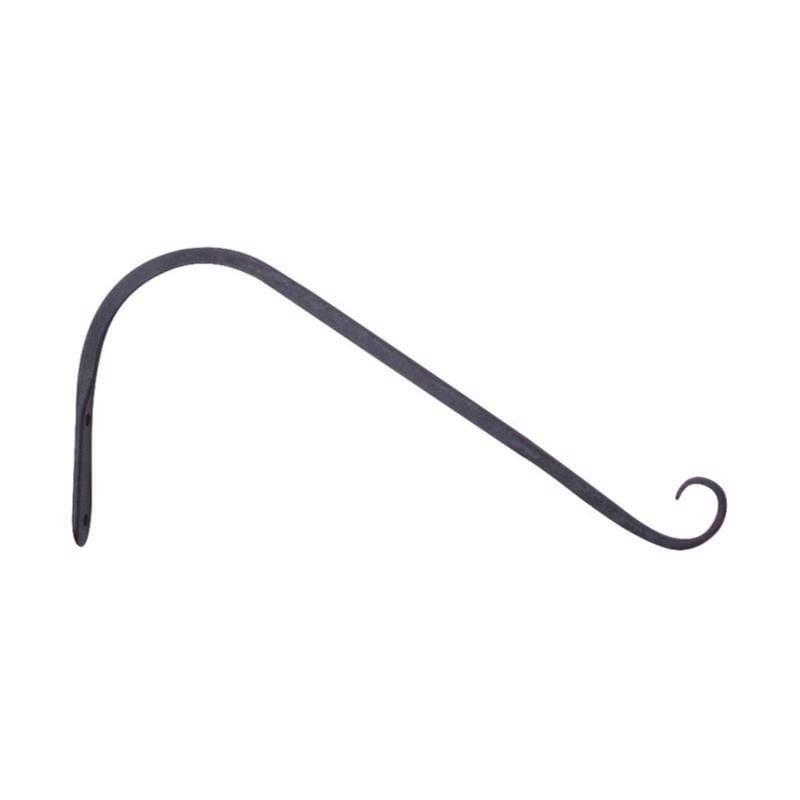 Living Accents 58003 Black Wrought Iron 12 in. H Forged Angled Plant Hook 1 pk