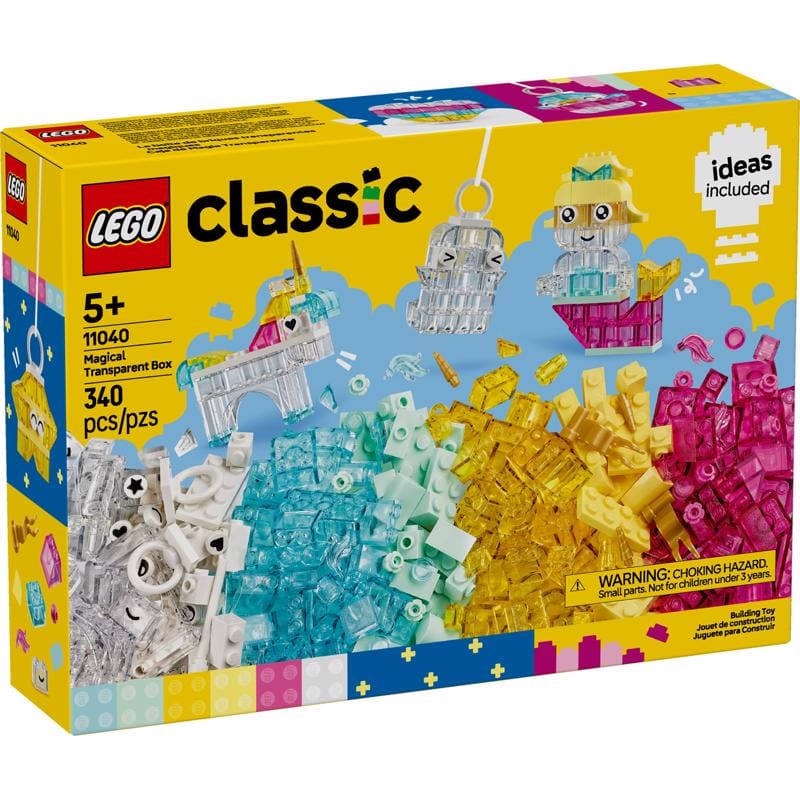 Lego 11040 Classic Magical Transparent Box Building Toy Multi 340 pc