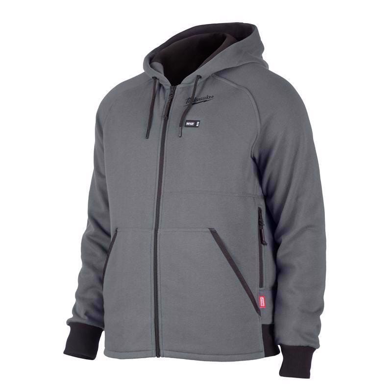 Milwaukee 306G-21XL M12 XL Long Sleeve Men's Full-Zip Heated Hoodie Kit Gray