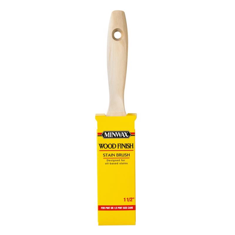Minwax 427280150 Wood Finish 1-1/2 in. Flat Stain Brush