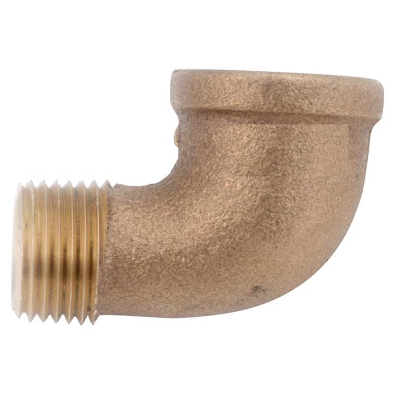 Anderson Metals 738116-08 1/2 in. FIP in. X 1/2 in. D MIP Red Brass 90 Degree Street Elbow
