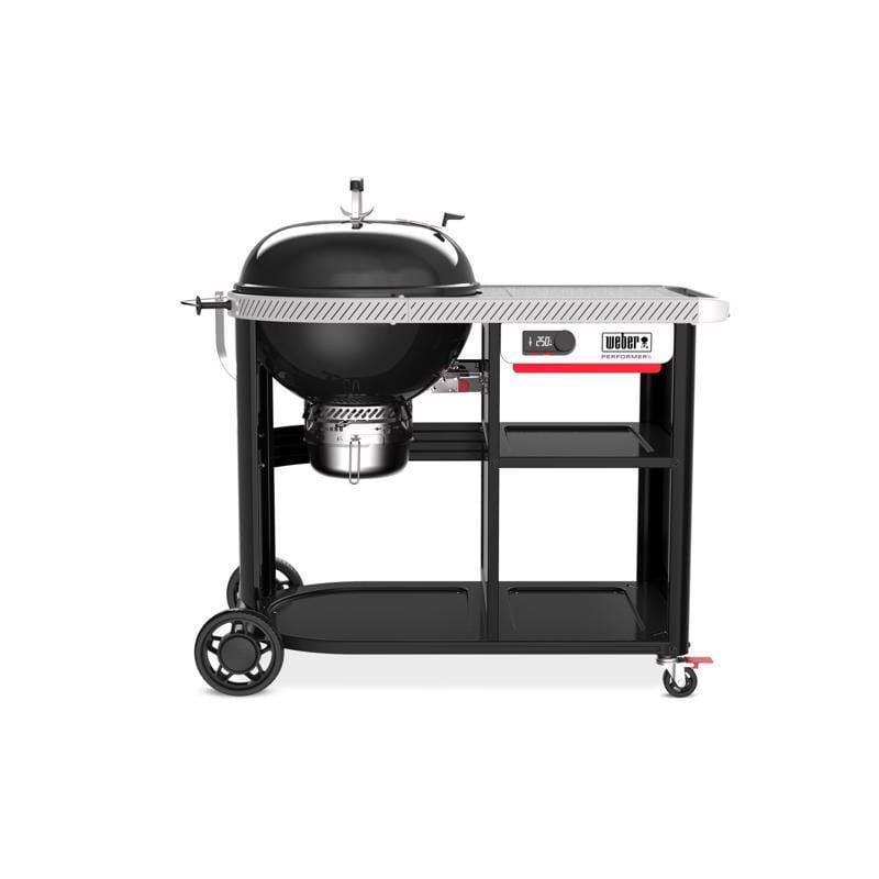 Weber 1501563 22 in. Performer Premium Smart Charcoal Grill Black