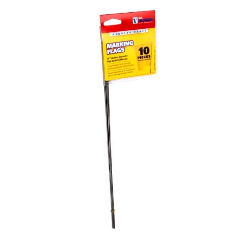 CH Hanson 15181 C.H. Hanson 15 in. Yellow Marking Flags Polyvinyl 10 pk