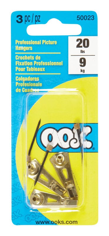 Hillman 50023 OOK Professional Picture Hanger 20 lb 3 pc
