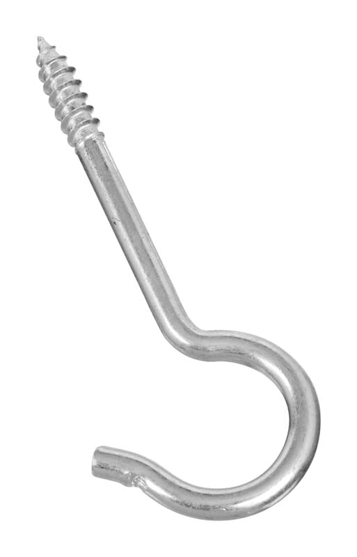 National Hardware N220-517 Large Zinc-Plated Silver Steel 3-7/8 in. L Ceiling Hook 60 lb 1 pk