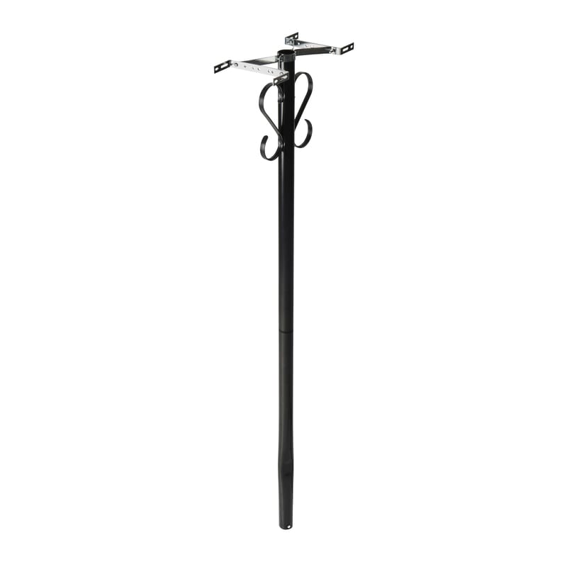 Architectural Mailboxes PBK000AM 52.1 in. Powder Coated Black Steel Mailbox Post