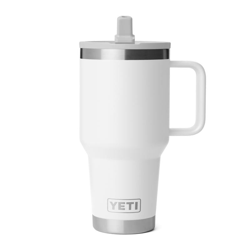 Yeti 21071506236 Rambler 30 oz White BPA Free Travel Straw Mug
