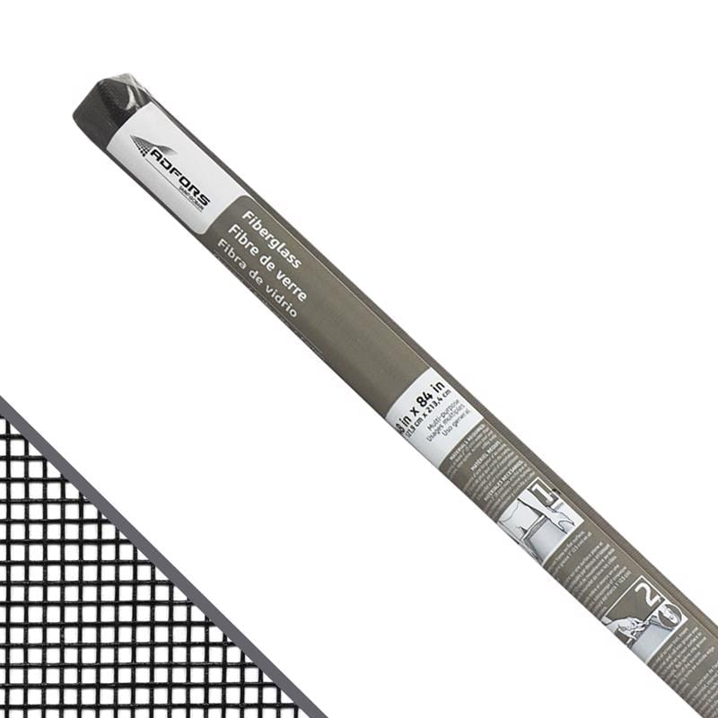 Saint-Gobain ADFORS FCS11157-M 48 in. W X 7 ft. L Charcoal Fiberglass Insect Screen Cloth