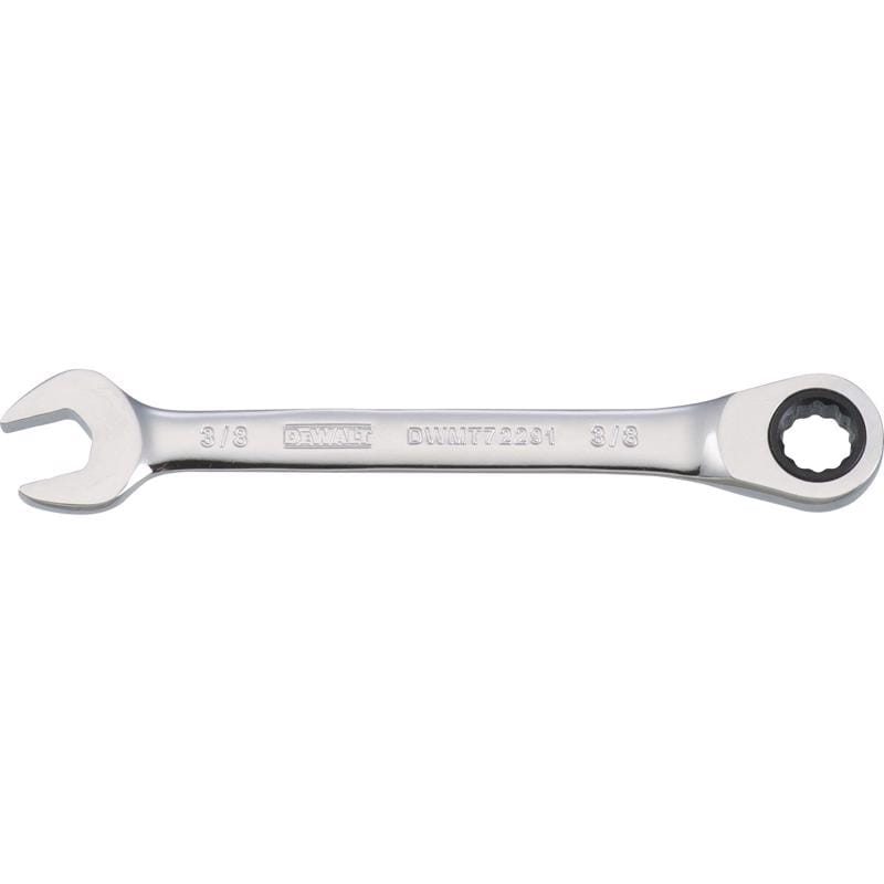 Dewalt DWMT72291OSP 3/8 in. X 3/8 in. 12 Point SAE Ratcheting Combination Wrench 5.15 in. L 1 pc