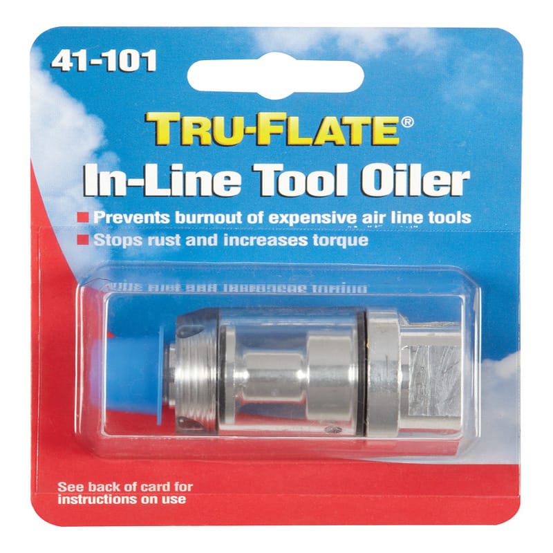 Tru-Flate 41101 Steel Air Coupler 1/4 in. Female X 1/4 in. Male 1 pc
