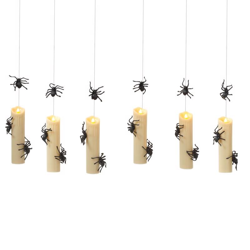 Gerson 2589890 8.39 in. Spider Candles Hanging Decor