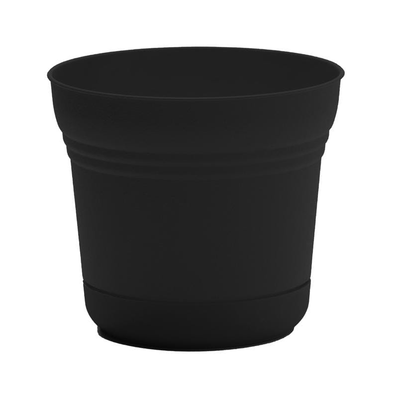 Bloem SP1200 Saturn 10.75 in. H X 12.25 in. W Plastic Traditional Planter Black