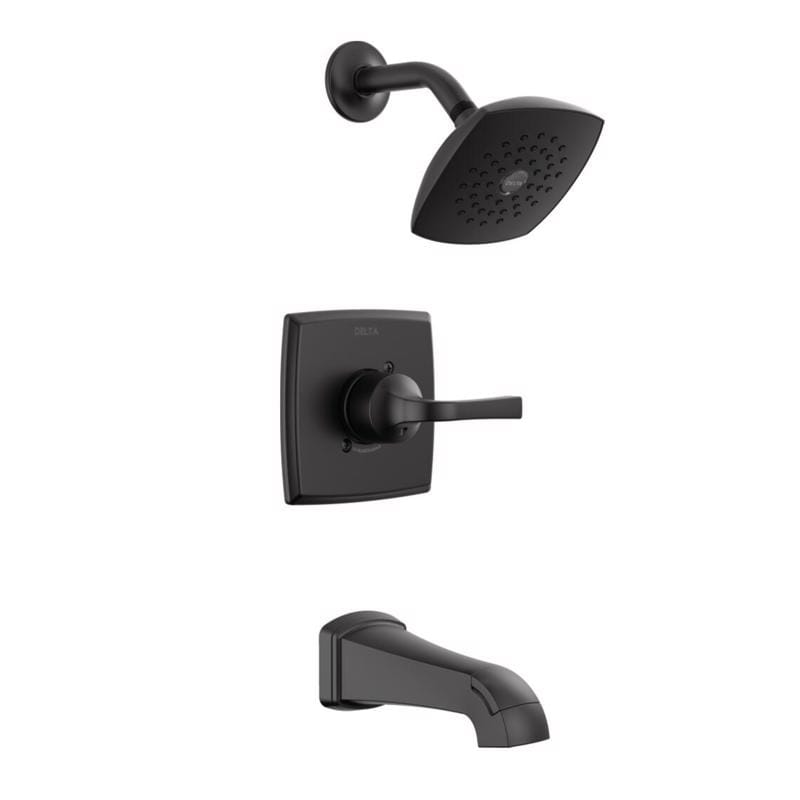 Delta Faucet 144854-BL Delta Knoxville 1-Handle Matte Black Tub and Shower Faucet
