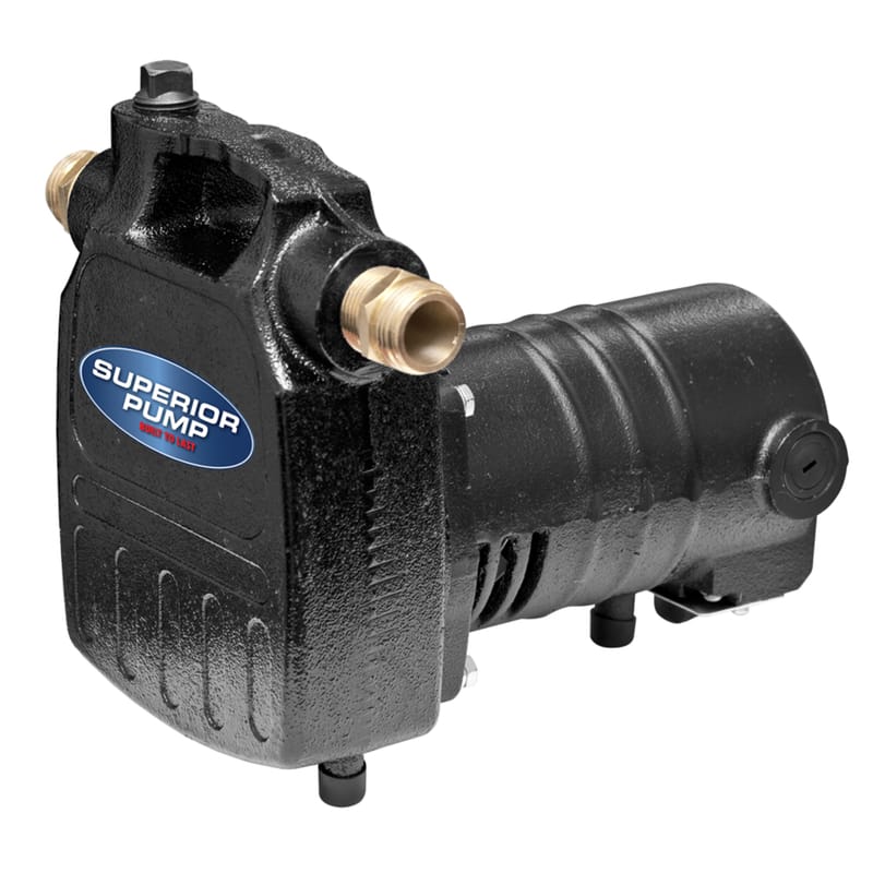 Superior Pump 90050 1/2 HP 1500 gph Cast Iron Switchless Switch AC Transfer Pump Kit