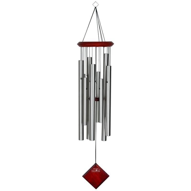 Woodstock Chimes DCS30 Encore Collection Silver Aluminum/Wood 30 in. Silver Chimes of Orion Wind Chime