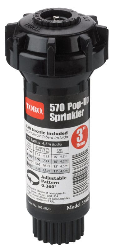 Toro 53818 570Z Pro Series 3 in. H Adjustable Pop-Up Sprinkler