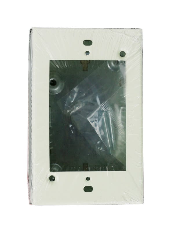 Legrand V5747 Rectangle Steel 1 gang Outlet Box Ivory