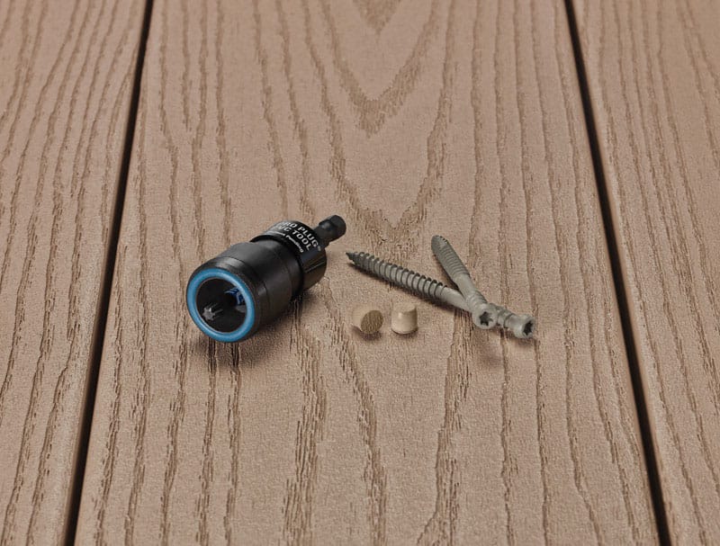 Starborn PXDC301Q275 Pro Plug No. 10 X 2-3/4 in. L Brownstone Star Trim Head Deck Screws and Plugs Kit 1 pk