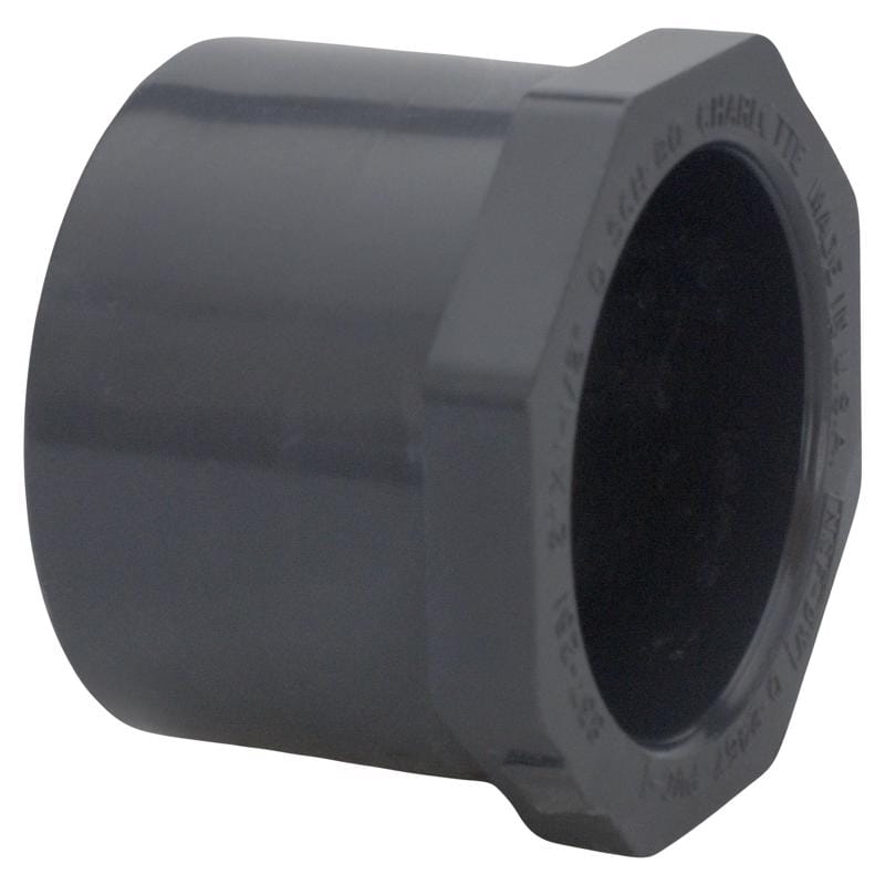 Charlotte Pipe PVC 08107 3800 Schedule 80 2 in. Spigot X 1-1/4 in. D Slip PVC Reducer Bushing 1 pk