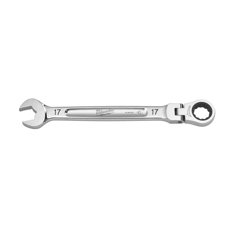 Milwaukee 45-96-9617 17 mm X 17 mm 12 Point Metric Flex Head Combination Wrench 9.19 in. L 1 pc