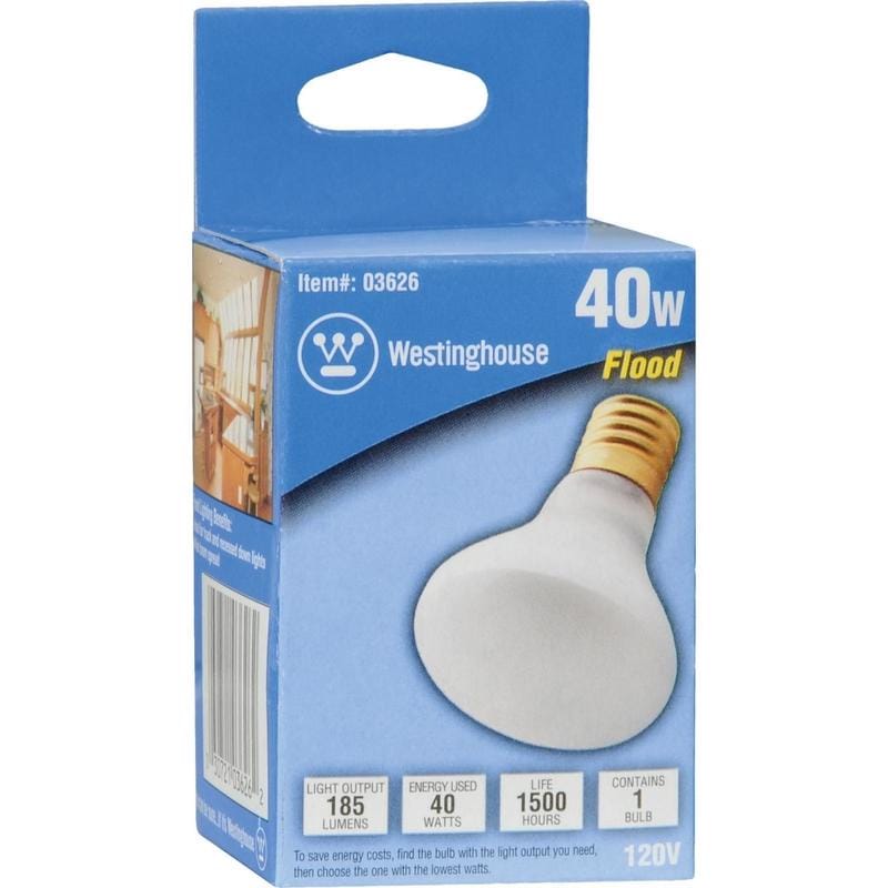Westinghouse 0362648 40 W R14 Floodlight Incandescent Bulb E17 (Intermediate) White 1 pk