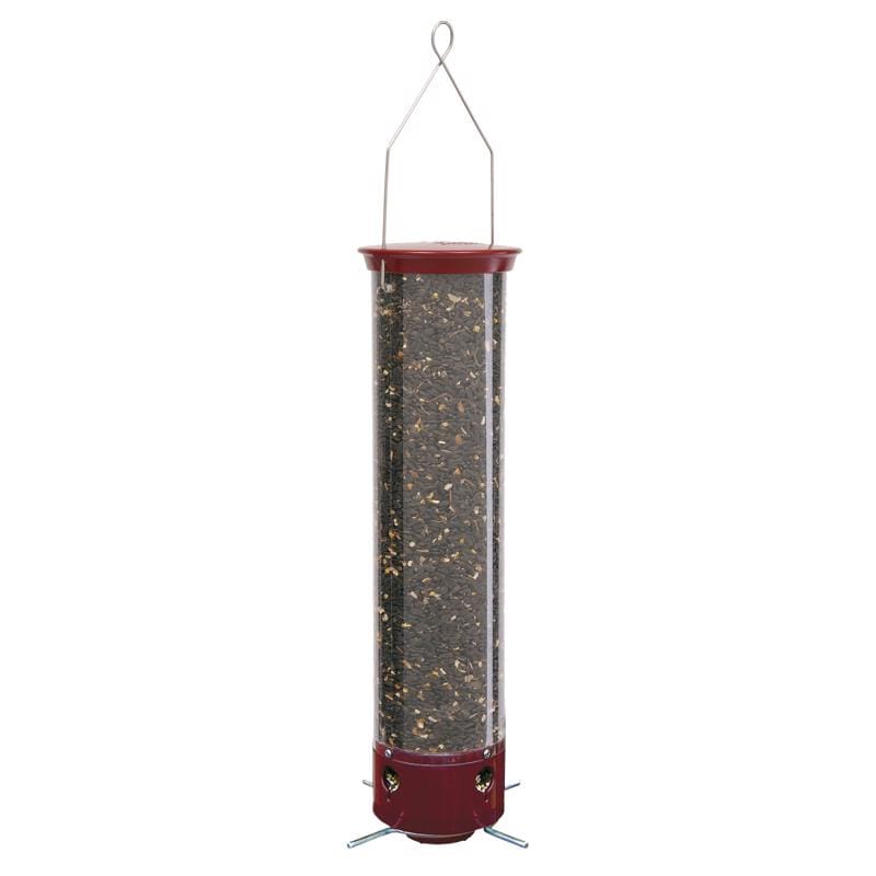 Droll Yankees YCPD-90 Dipper Wild Bird 5 lb Polycarbonate Tube Bird Feeder 4 ports