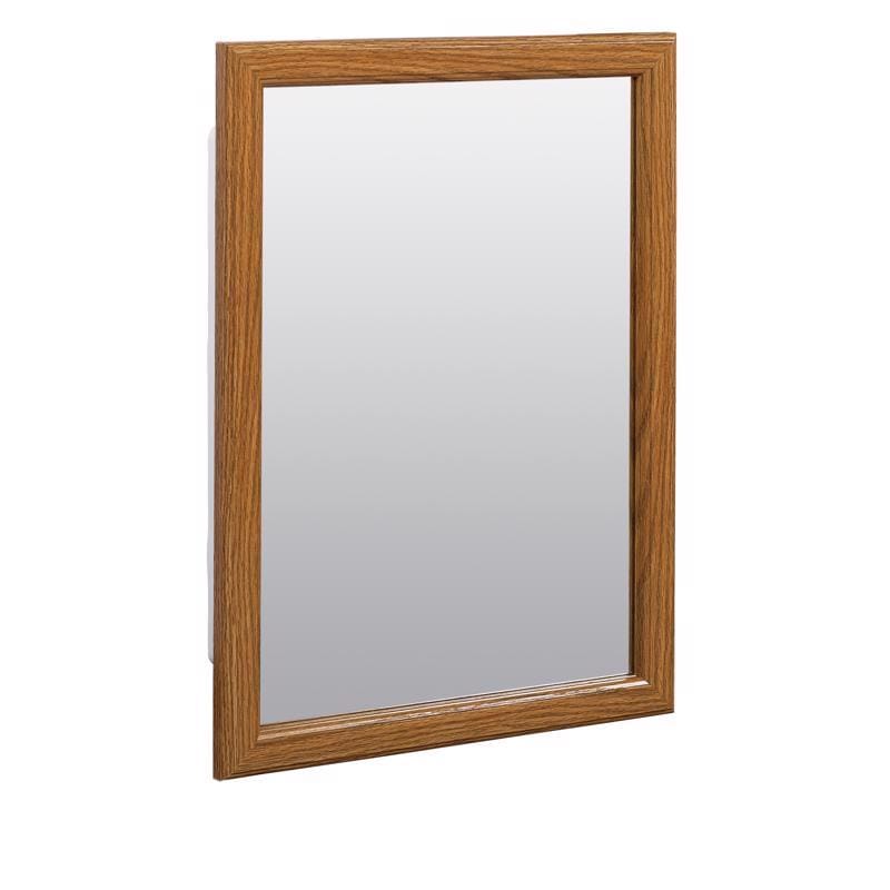 Zenna Home K268 21-3/4 in. H X 16.13 in. W X 4.5 in. D Rectangle Oak Medicine Cabinet/Mirror
