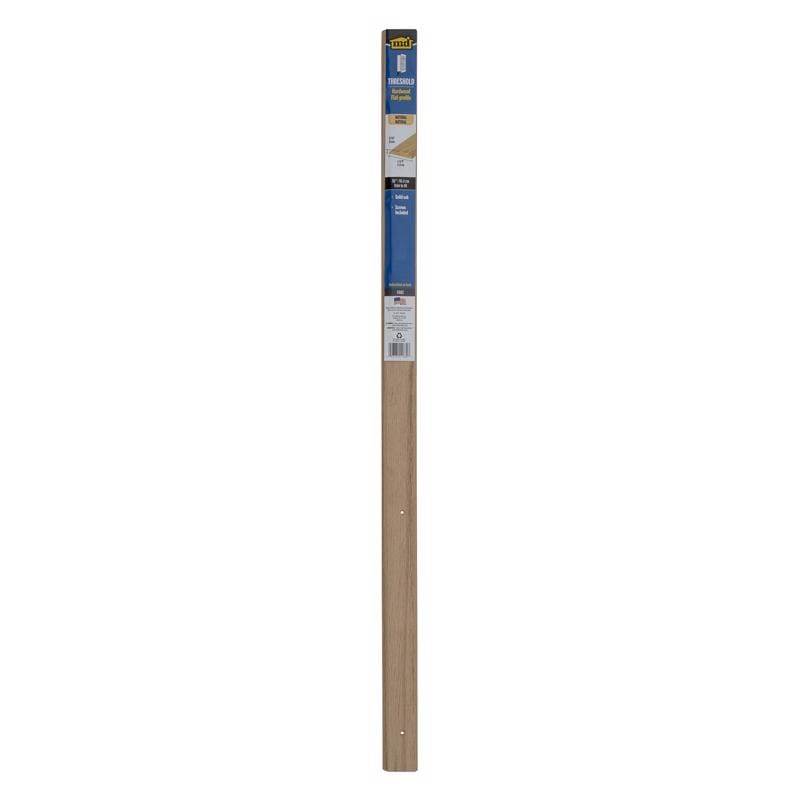 M-D Building Products 11882 0.3125 in. H X 1.75 in. W X 36 in. L Natural Hardwood Flat Top Threshold Natur