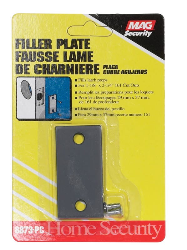 Prime-Line U 9521 Gray Steel Edge Filler Plate 1 pk