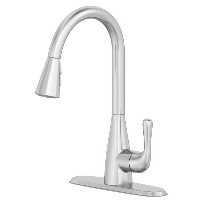 Oakbrook Collection 67089W-1504 Vela One Handle Brushed Nickel Kitchen Faucet