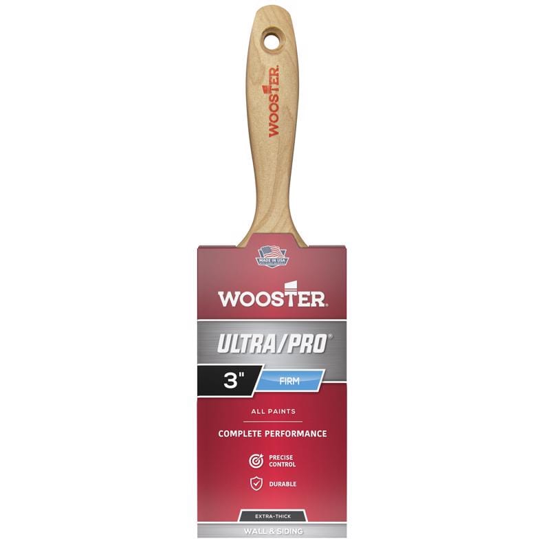 Wooster 4173-3 Ultra/Pro 3 in. Firm Flat Paint Brush