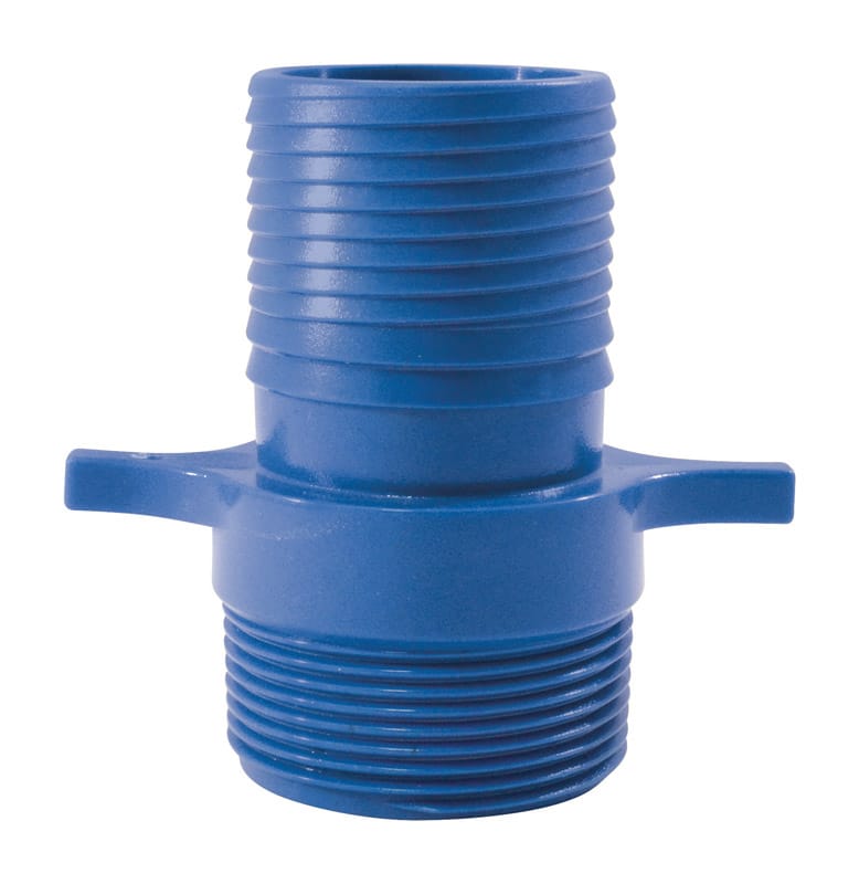 Apollo ABTMA112 Blue Twister 1-1/2 in. Insert in to X 1-1/2 in. D MPT Acetal Male Adapter 1 pk