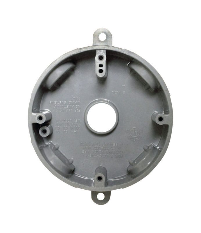 Sigma Engineered Solutions 14130 New Work 14.8 cu in Round Plastic Weatherproof Box Gray