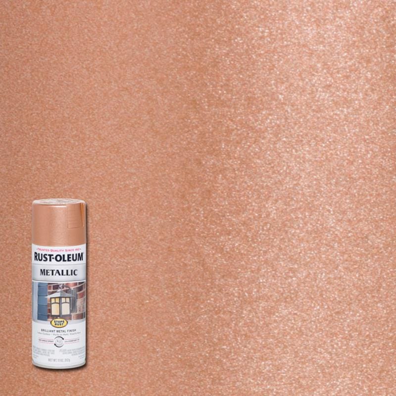 Rust-Oleum 7273830 Stops Rust Metallic Copper Metallic Spray Paint 11 oz