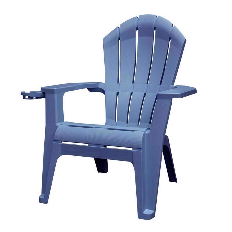 Adams 258404 RealComfort Deluxe Bluestone Resin Frame Adirondack Chair