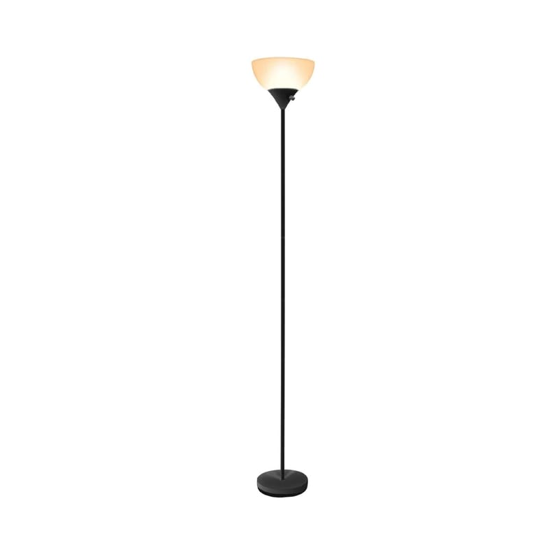 Newhouse Lighting NHFL-CH-BK 71 in. Black Floor Lamp