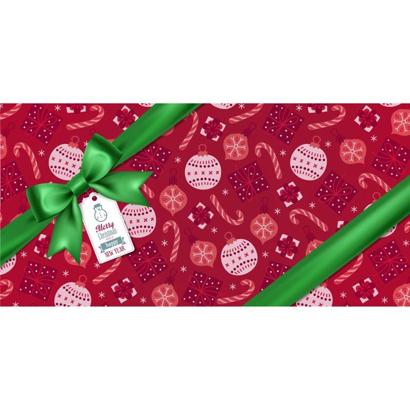 Garage Celebrations RE2-07-16-002 Merry Christmas and A Happy New Year 7 ft. x 16 ft. Garage Door Cover