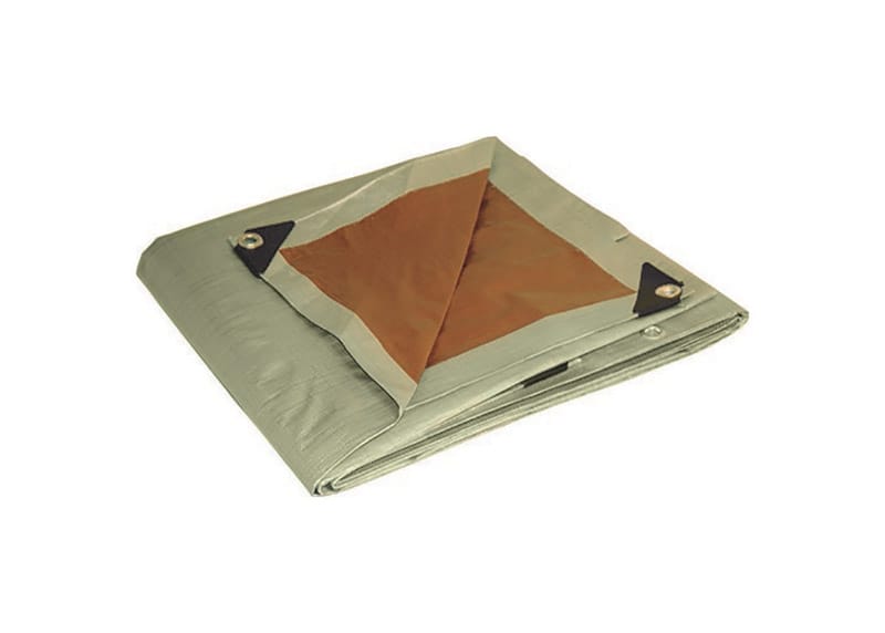 Foremost 21620 Dry Top 20 ft. W X 16 ft. L Heavy Duty Polyethylene Reversible Tarp Brown/Silver
