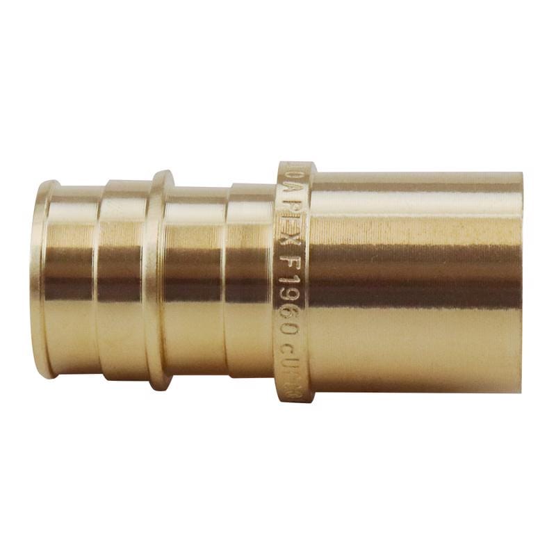 Apollo EPXMS3434 PEX-A 3/4 in. PEX Barb in to X 3/4 in. D Sweat Brass Male Adapter