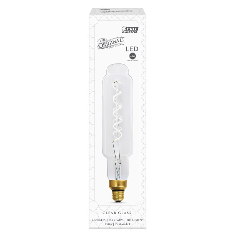 Feit VB/S/CL/820/FIL Bottle E26 (Medium) Filament LED Bulb Soft White 60 Watt Equivalence 1 pk