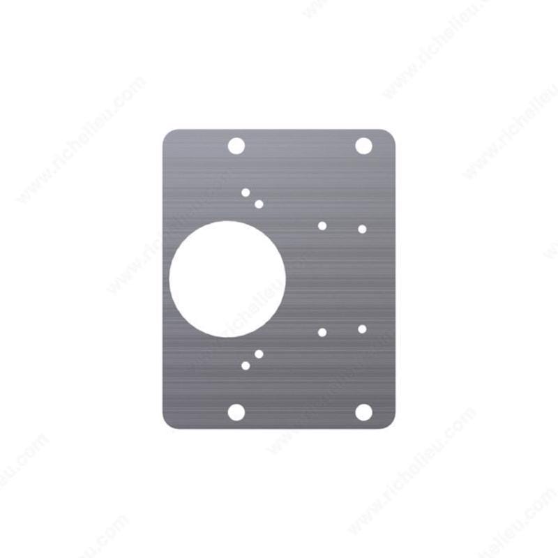 Richelieu RICHINGEPLATE 4.88 in. W X 5.98 in. L Gray Steel Hinge Plate 1 pk