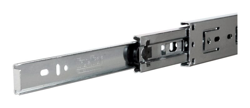 Knape & Vogt TT100P 500 20 in. L Steel Full Extension Drawer Slide 2 pk