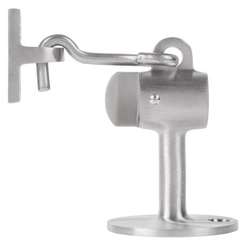 Brinks BC40076 Commercial Brass Satin Chrome Silver Door Stop Mounts to floor 2-1/2 in.