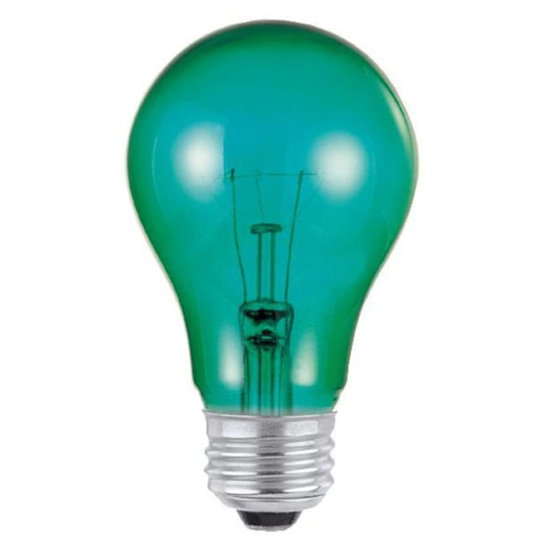 Westinghouse 0344448 25 W A19 A-Line Incandescent Bulb E26 (Medium) Green 1 pk